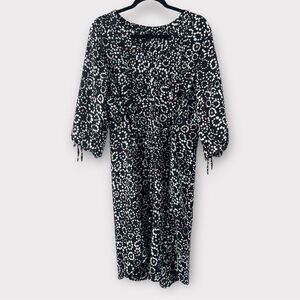 Plus Size Belted Floral Dress